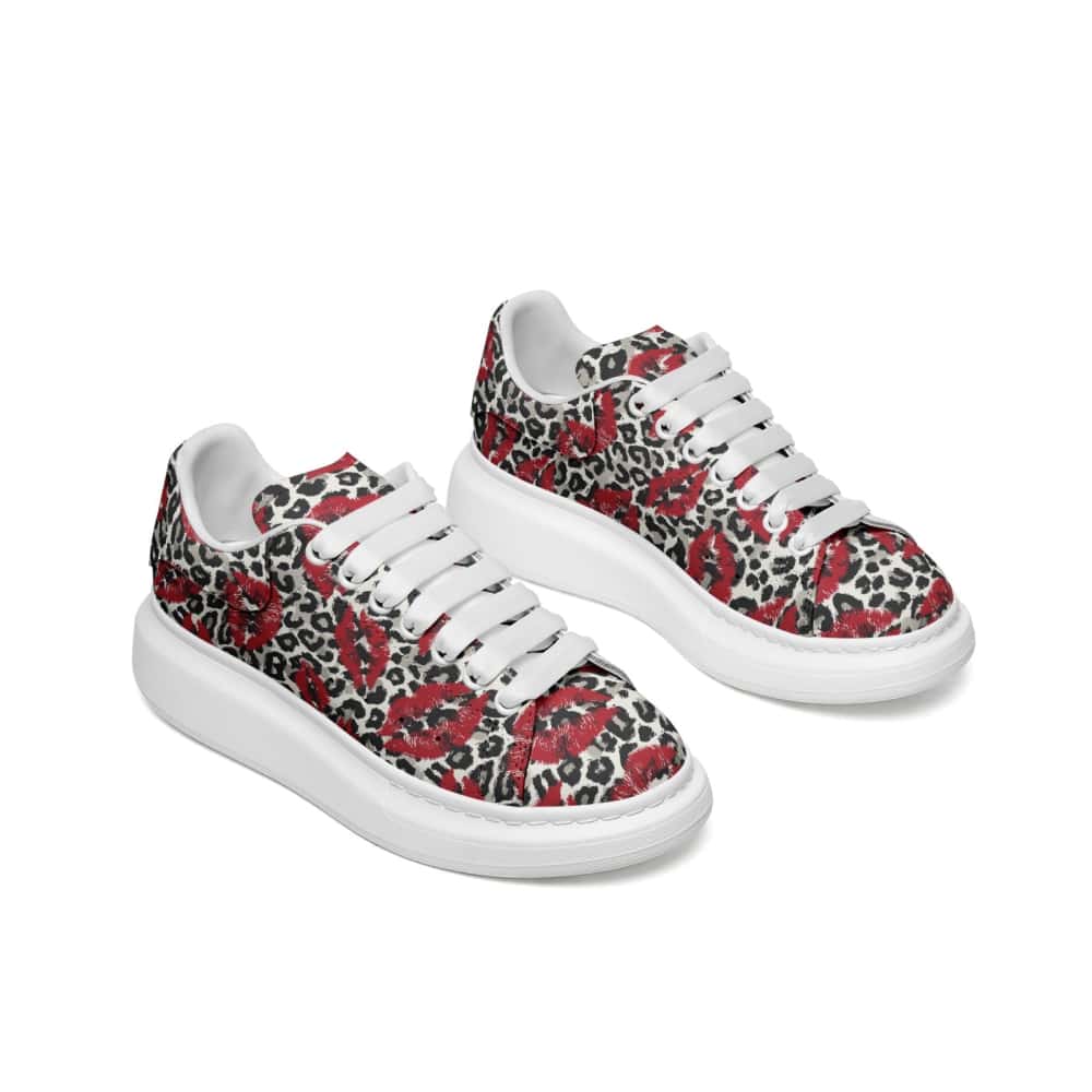 Low-Top Oversized Vegan Leather Sneakers | Ethical Style