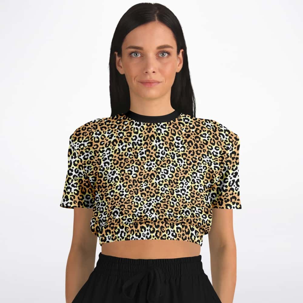 Athletic Cropped Short Sleeve Sweatshirt | Ethical Style