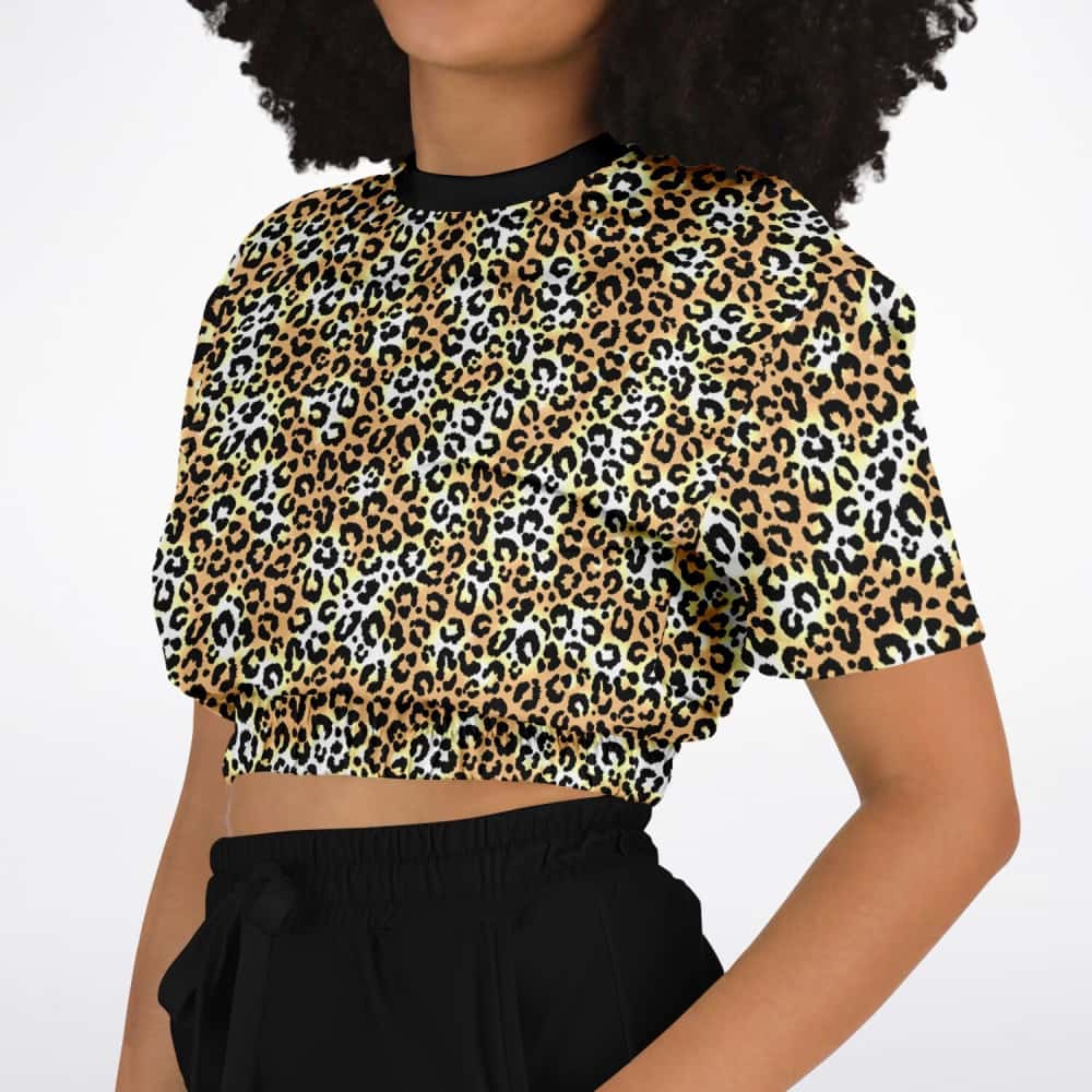 Athletic Cropped Short Sleeve Sweatshirt | Ethical Style