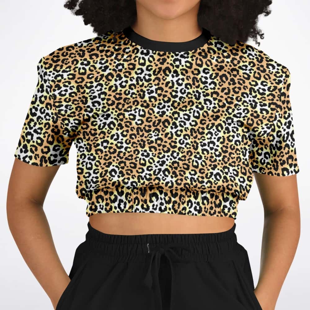 Athletic Cropped Short Sleeve Sweatshirt | Ethical Style
