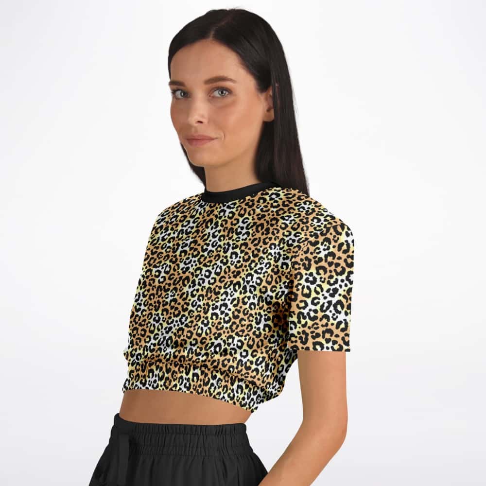 Athletic Cropped Short Sleeve Sweatshirt | Ethical Style