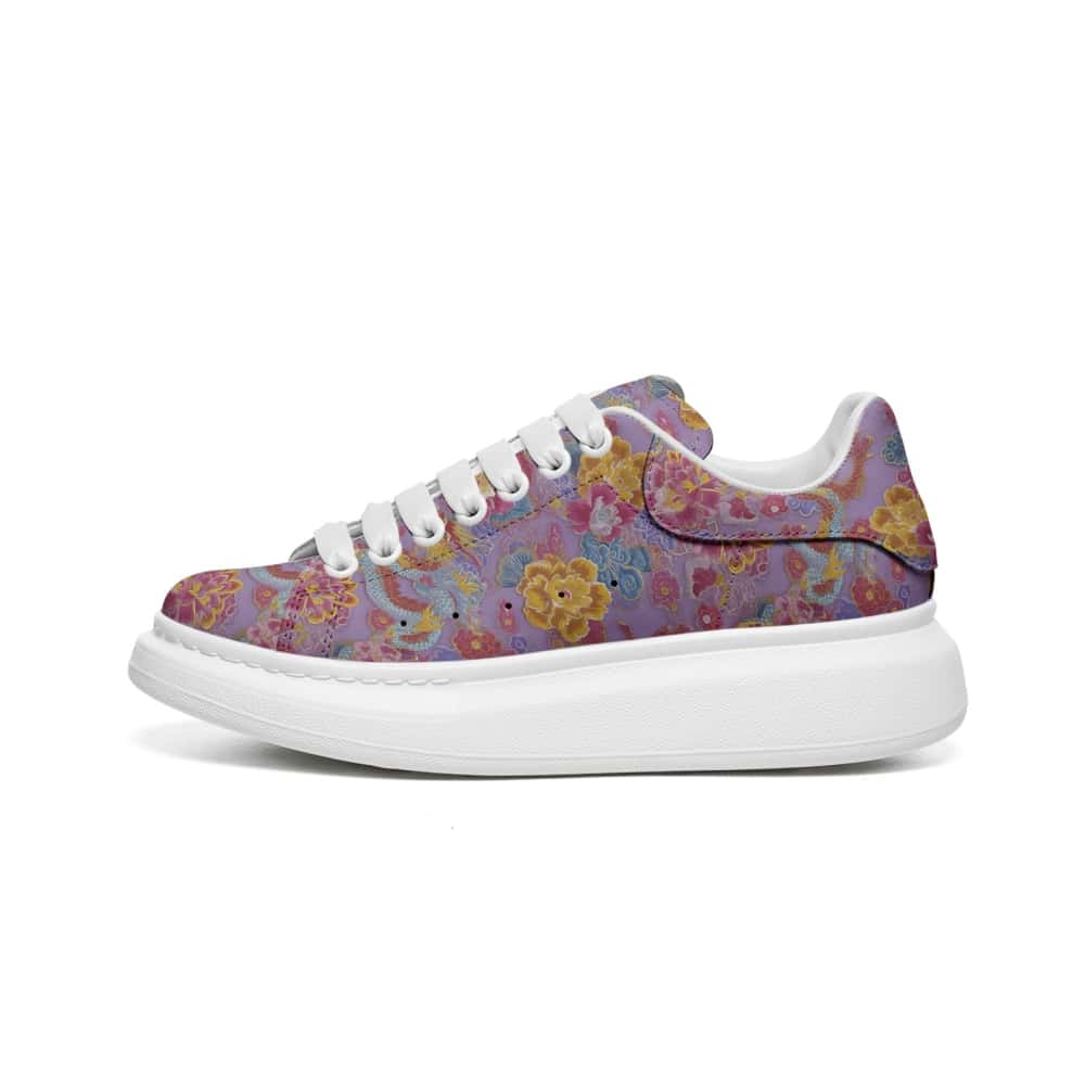Low-Top Oversized Vegan Leather Sneakers | Ethical Style