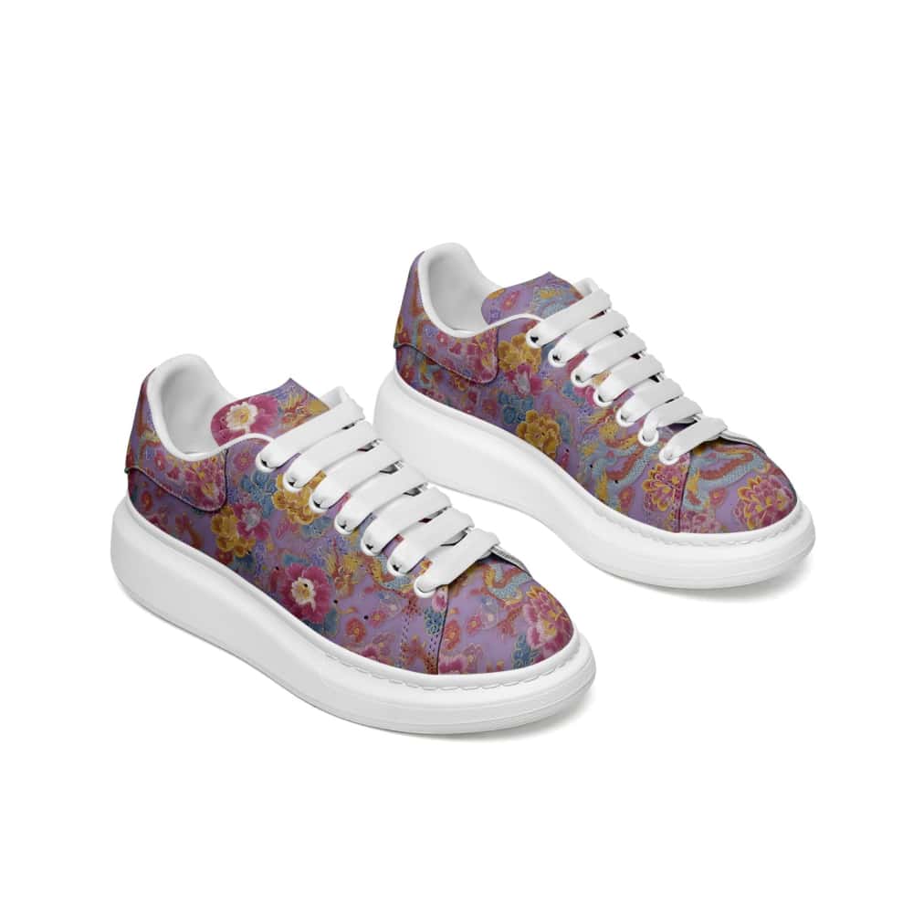 Low-Top Oversized Vegan Leather Sneakers | Ethical Style