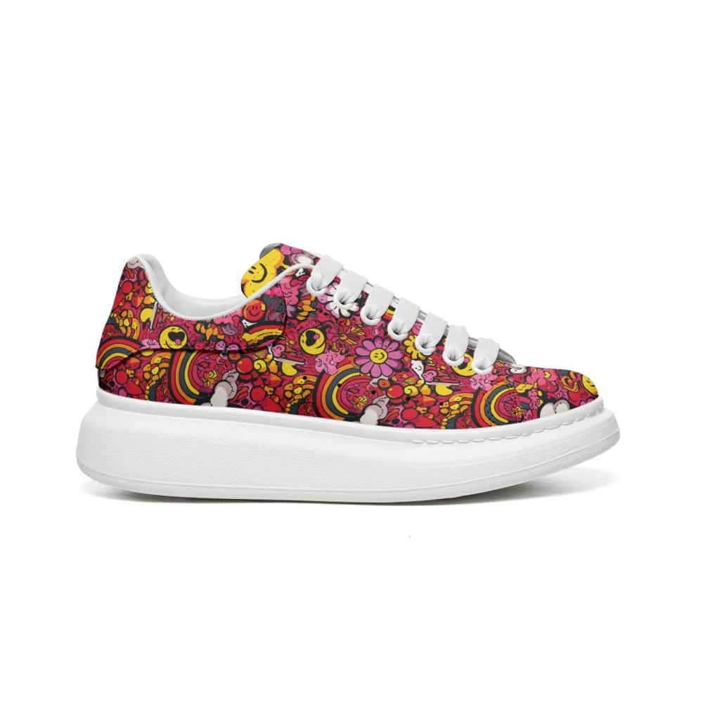 Low-Top Oversized Vegan Leather Sneakers | Ethical Style