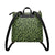 Moss Green Leopard PU Leather Backpack Purse - $64.99