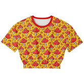 Athletic Cropped Short Sleeve Sweatshirt | Ethical Style