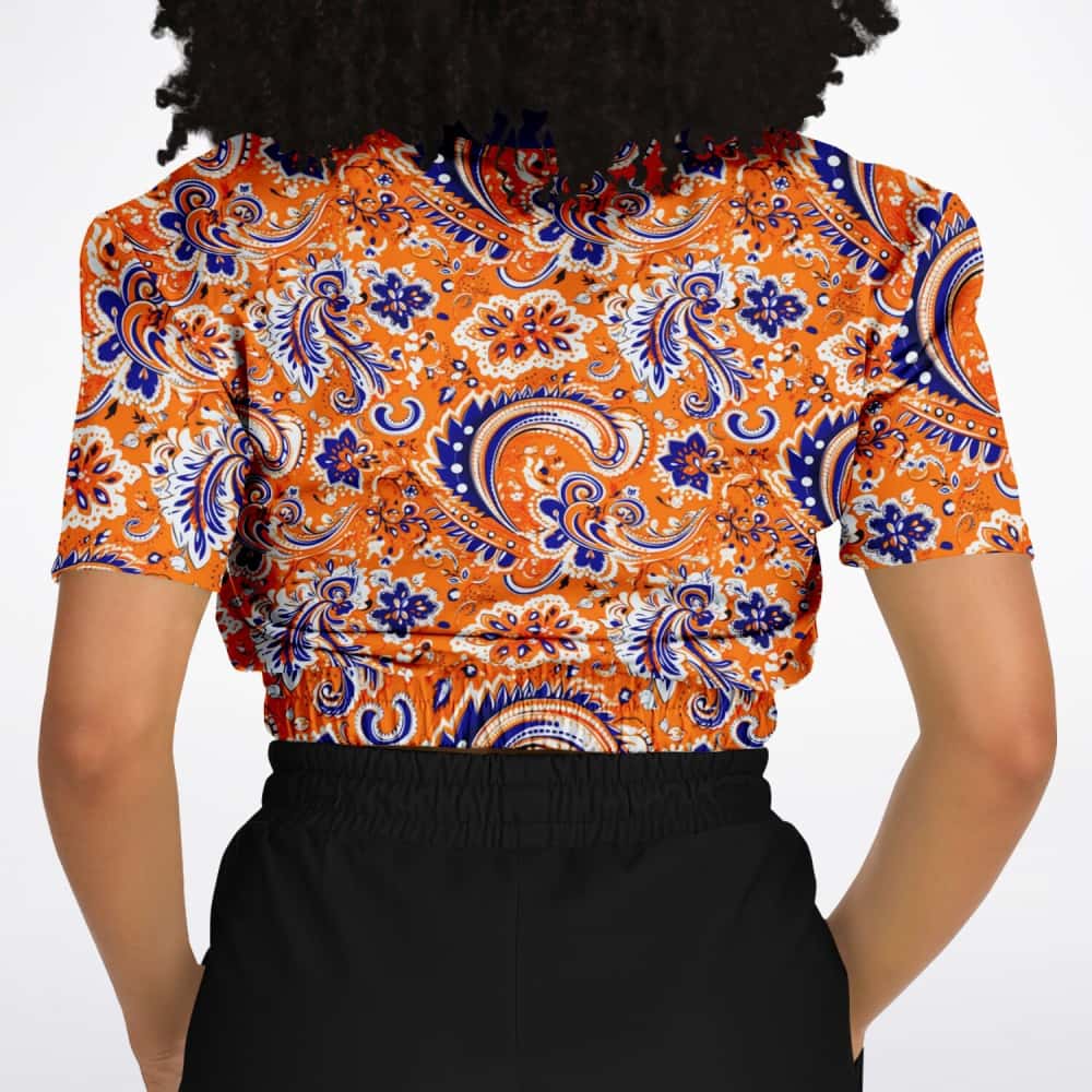 Athletic Cropped Short Sleeve Sweatshirt | Ethical Style