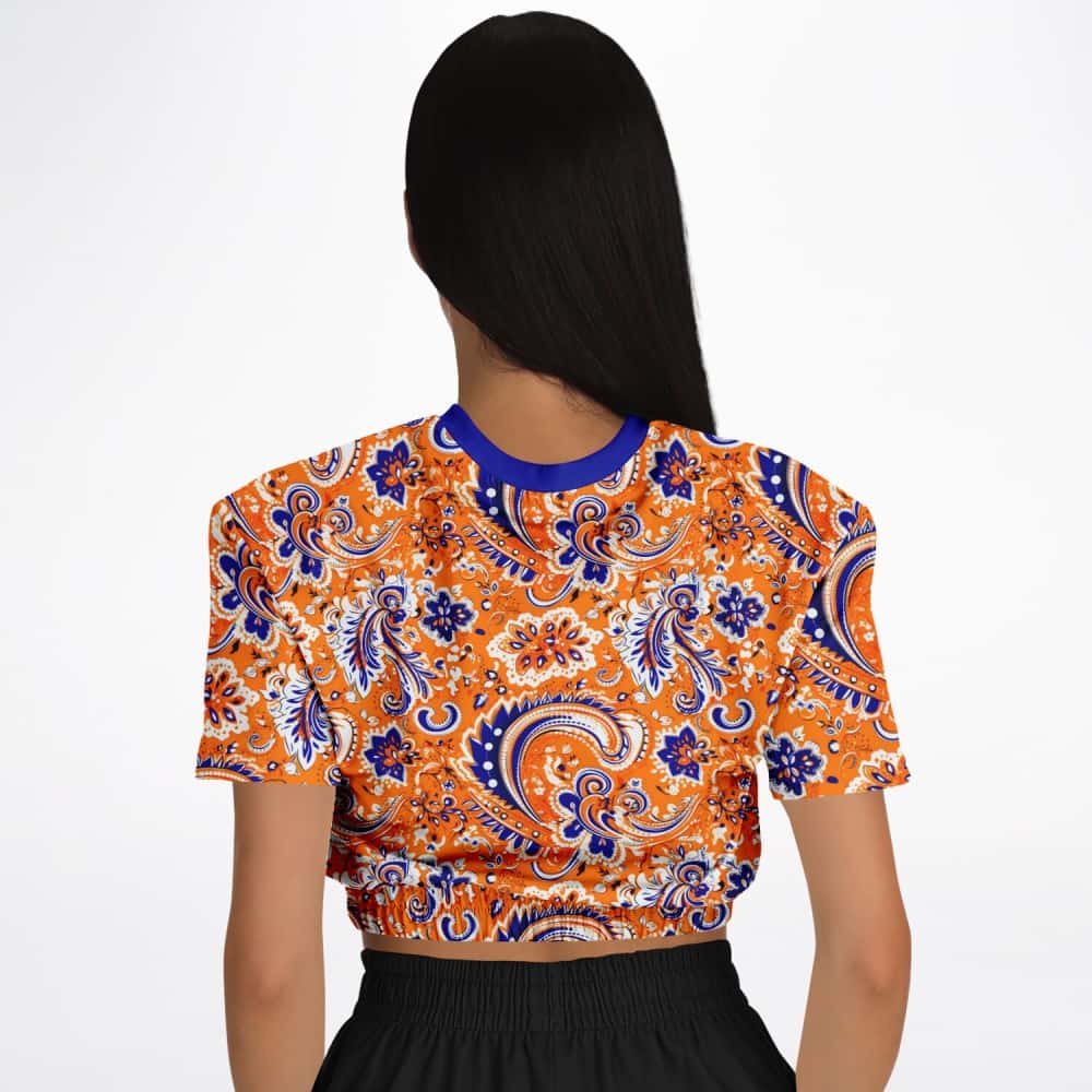 Athletic Cropped Short Sleeve Sweatshirt | Ethical Style
