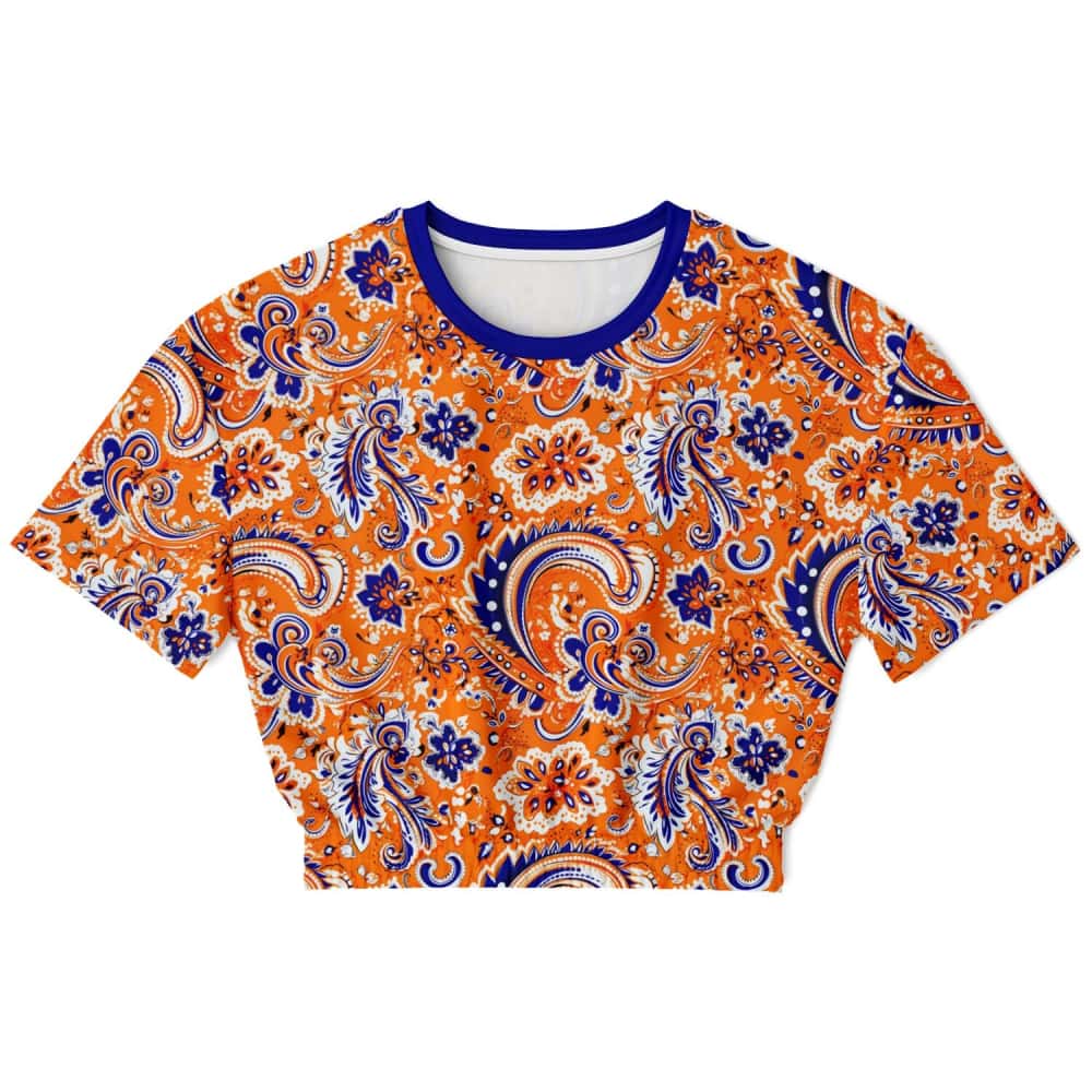 Athletic Cropped Short Sleeve Sweatshirt | Ethical Style
