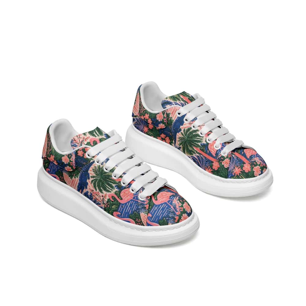 Low-Top Oversized Vegan Leather Sneakers | Ethical Style