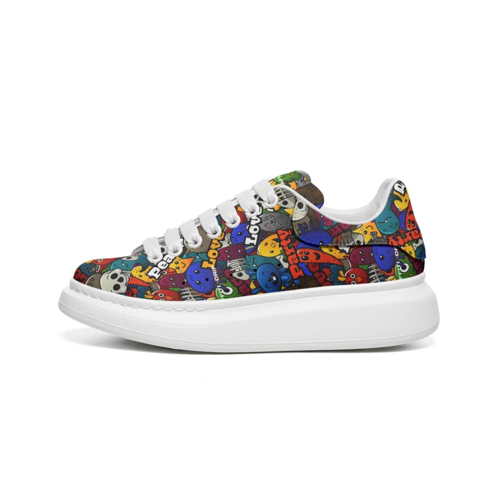 Low-Top Oversized Vegan Leather Sneakers | Ethical Style