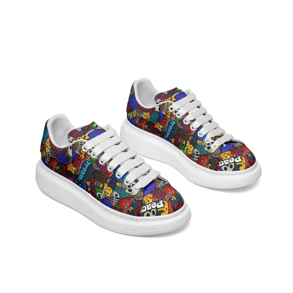 Low-Top Oversized Vegan Leather Sneakers | Ethical Style