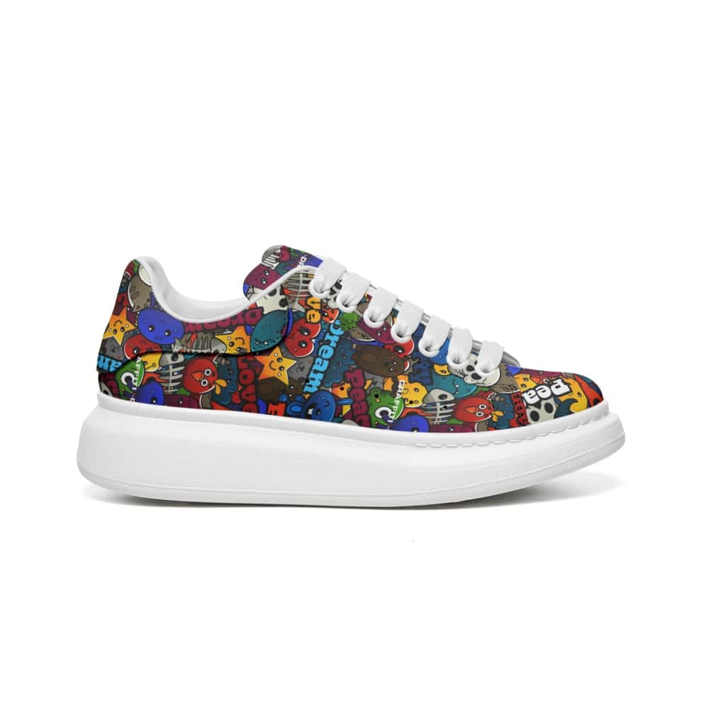 Low-Top Oversized Vegan Leather Sneakers | Ethical Style