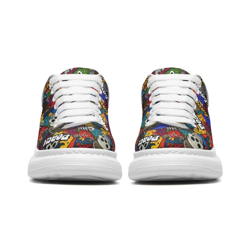 Low-Top Oversized Vegan Leather Sneakers | Ethical Style