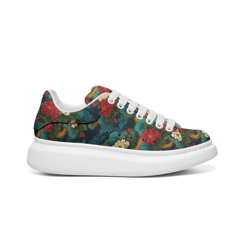 Low-Top Oversized Vegan Leather Sneakers | Ethical Style