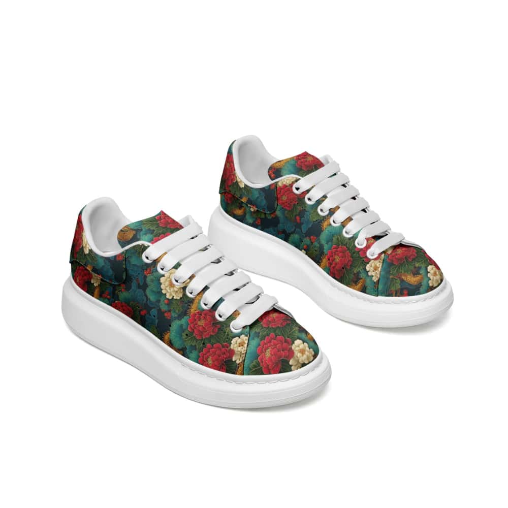 Low-Top Oversized Vegan Leather Sneakers | Ethical Style