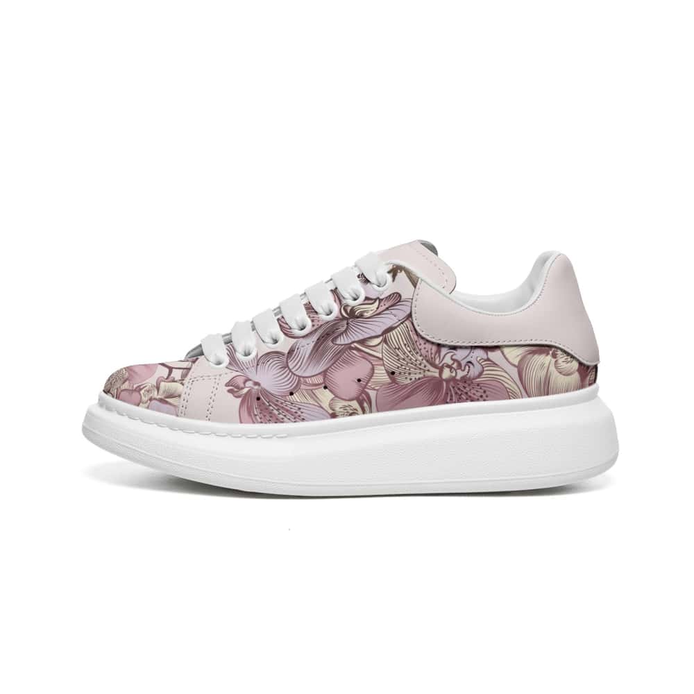 Low-Top Oversized Vegan Leather Sneakers | Ethical Style