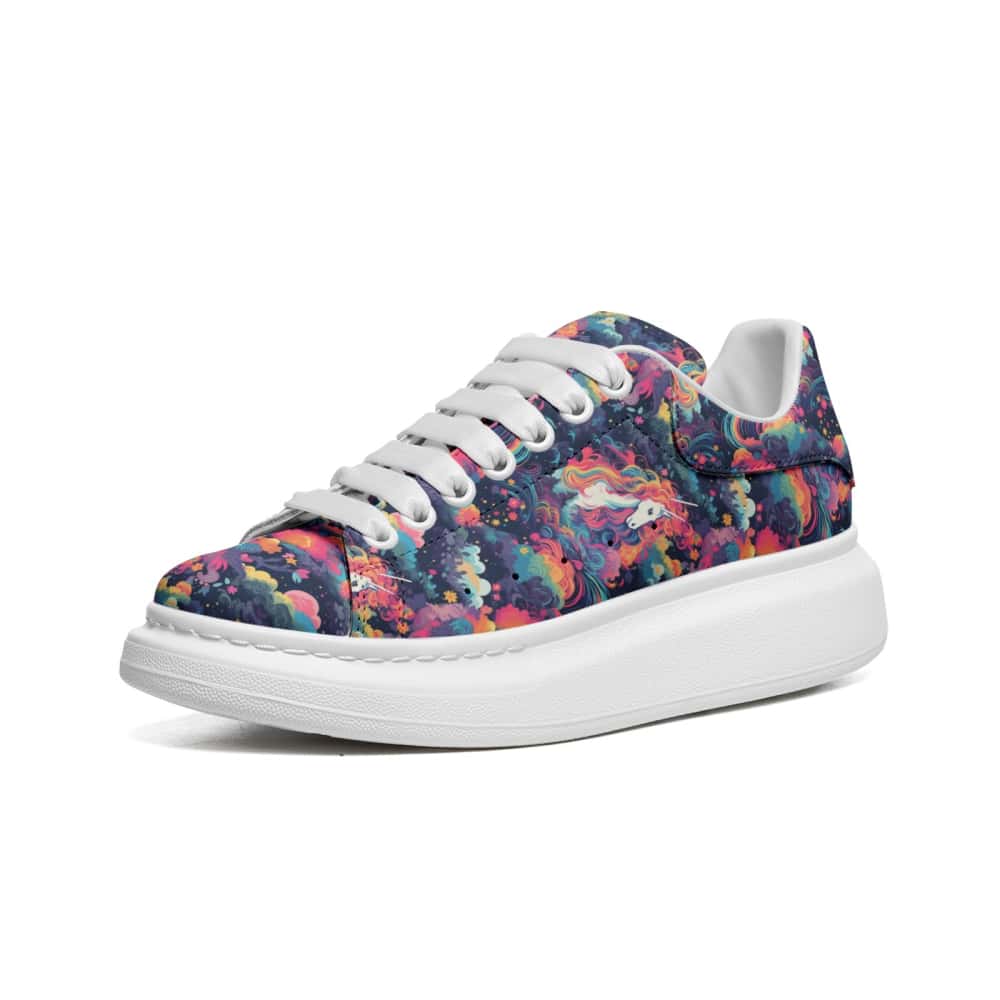 Low-Top Oversized Vegan Leather Sneakers | Ethical Style
