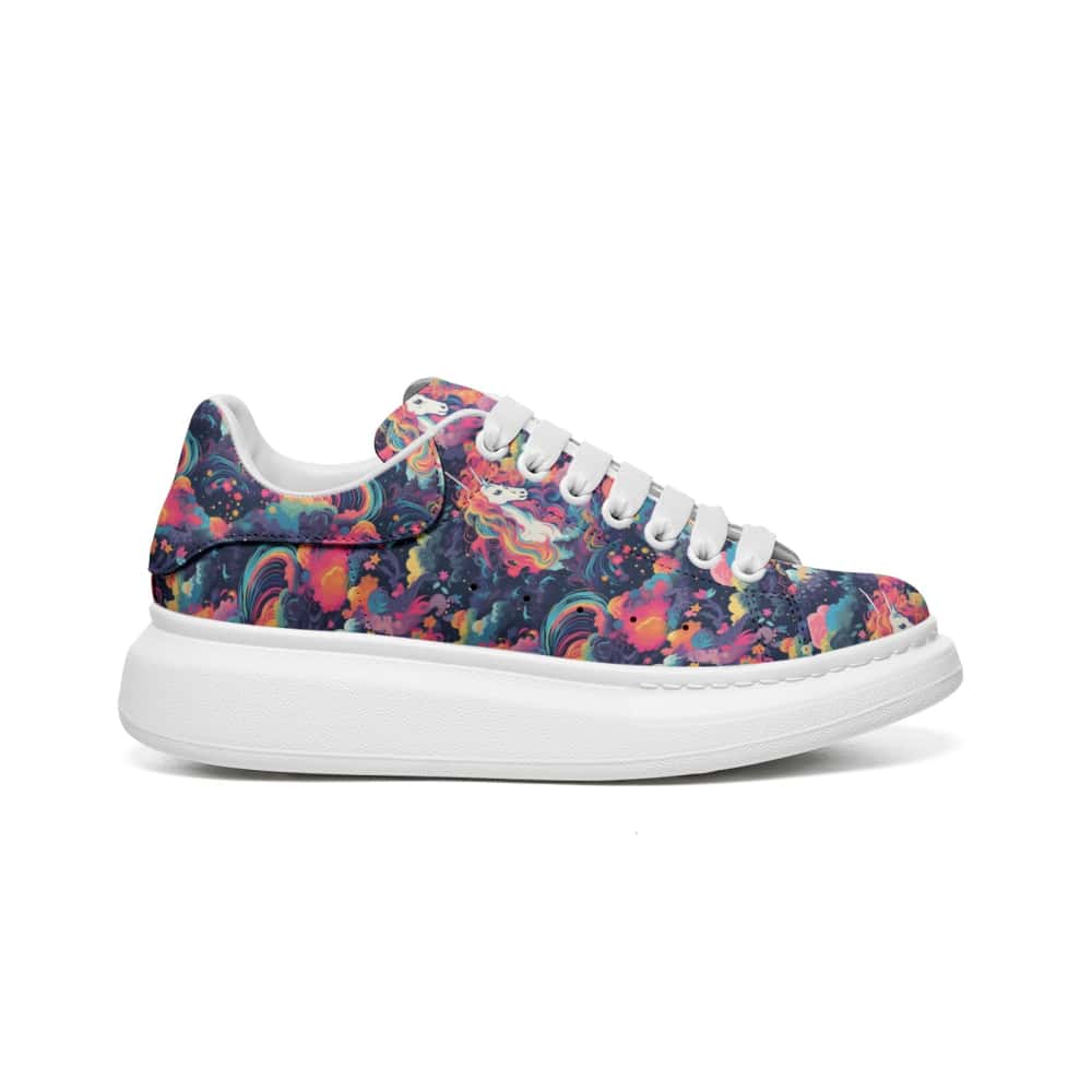 Low-Top Oversized Vegan Leather Sneakers | Ethical Style