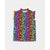 Rainbow Leopard Print Ruffle Sleeve Top - $49.99 - Free
