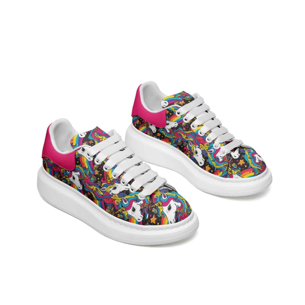 Low-Top Oversized Vegan Leather Sneakers | Ethical Style