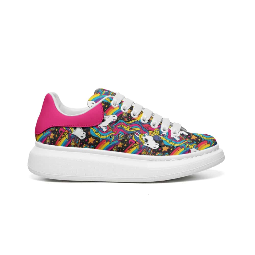 Low-Top Oversized Vegan Leather Sneakers | Ethical Style
