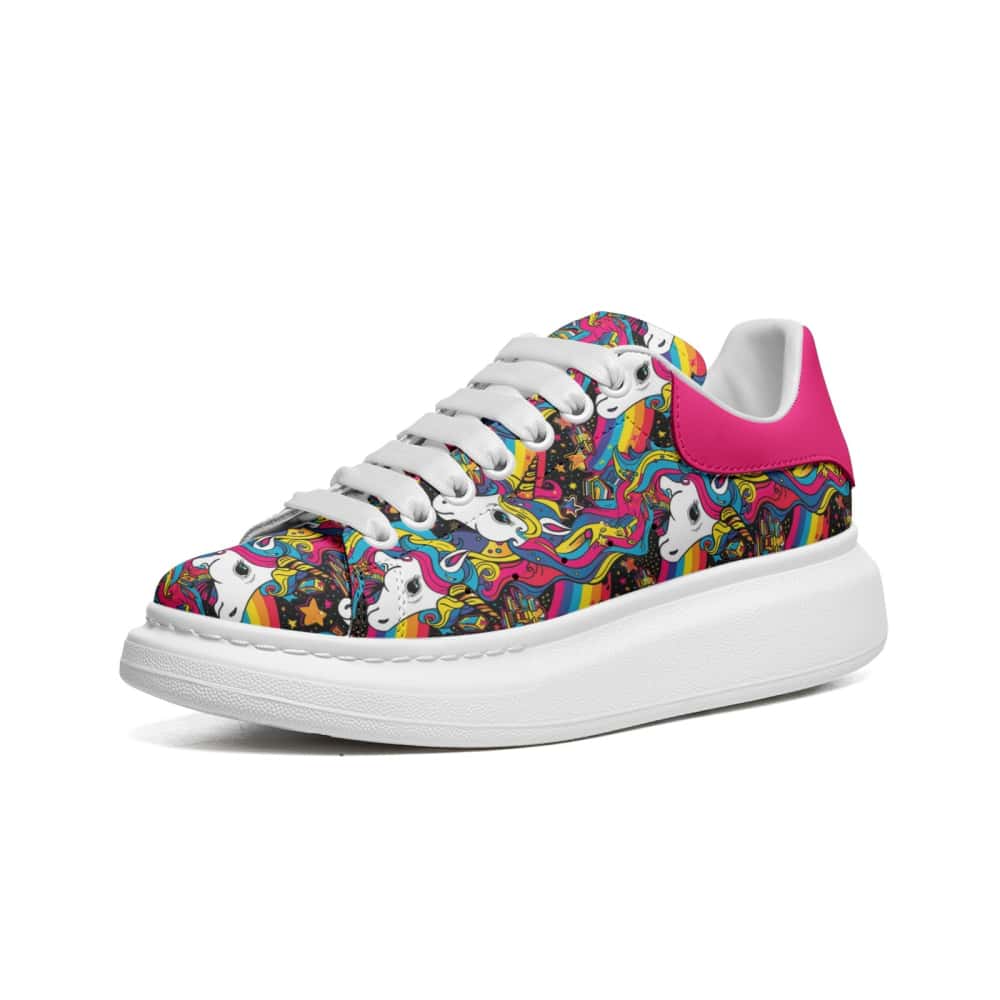 Low-Top Oversized Vegan Leather Sneakers | Ethical Style