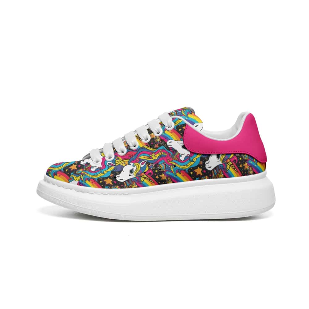 Low-Top Oversized Vegan Leather Sneakers | Ethical Style