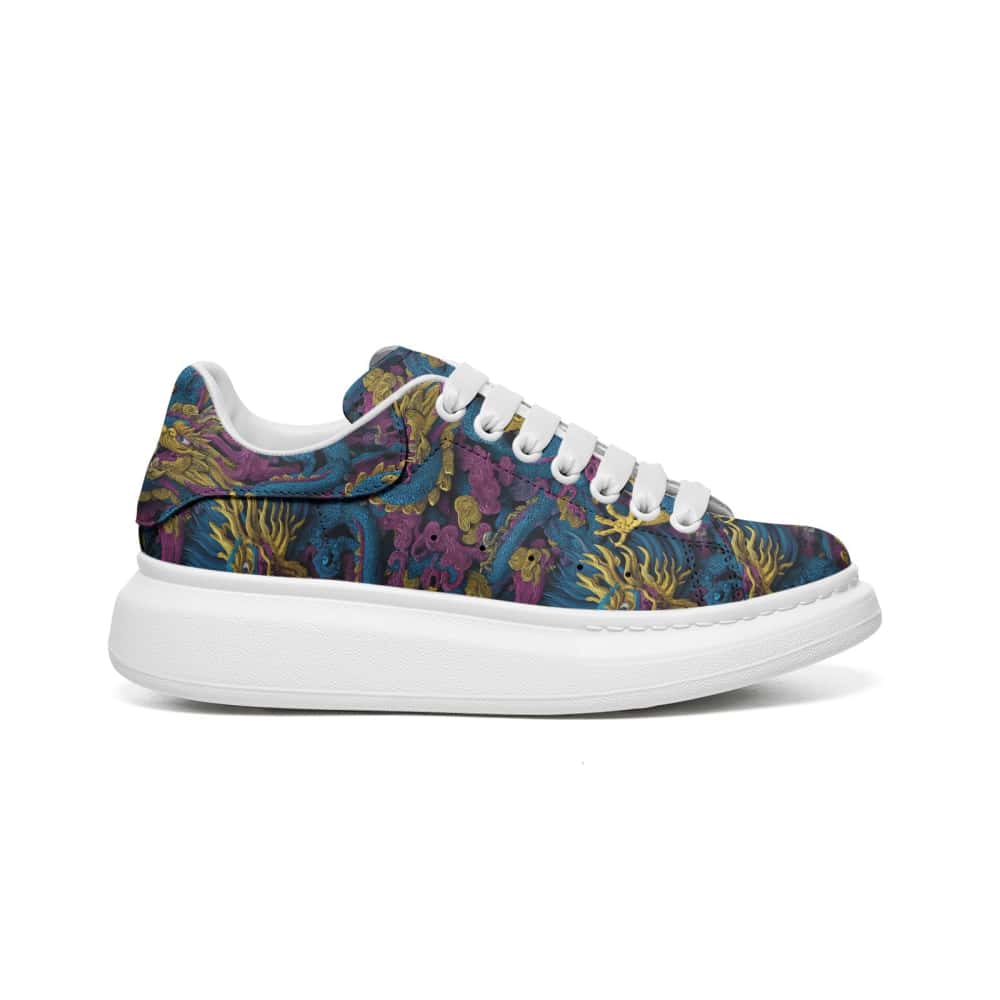 Low-Top Oversized Vegan Leather Sneakers | Ethical Style