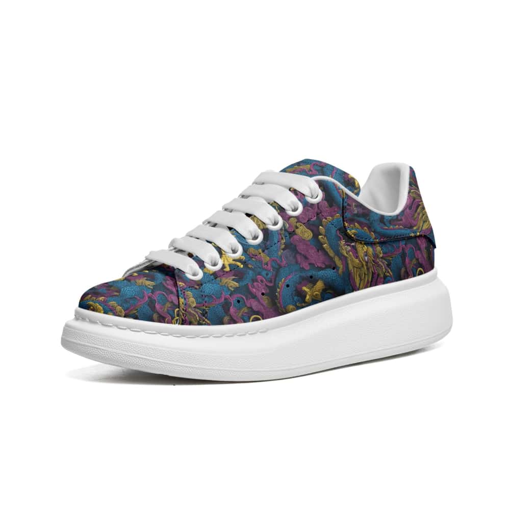 Low-Top Oversized Vegan Leather Sneakers | Ethical Style