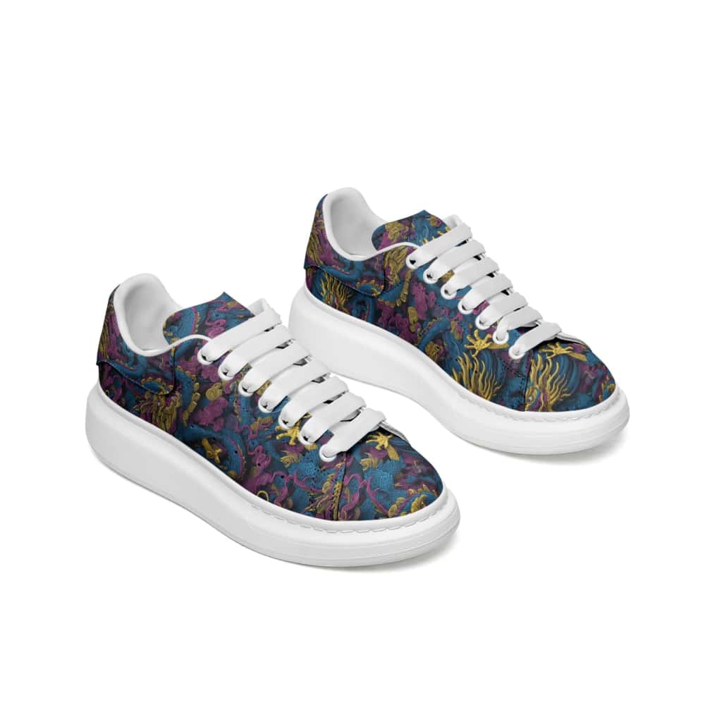 Low-Top Oversized Vegan Leather Sneakers | Ethical Style