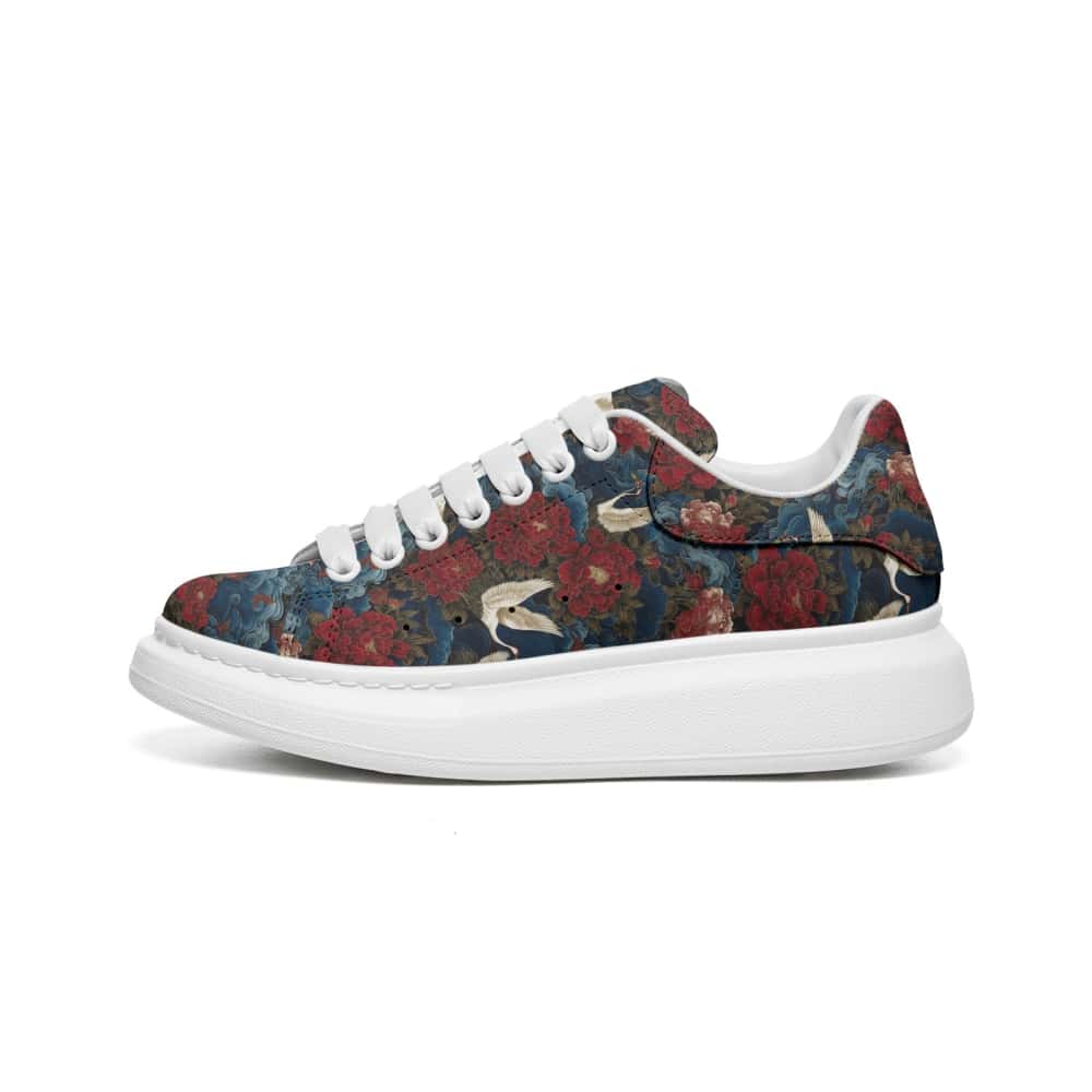 Low-Top Oversized Vegan Leather Sneakers | Ethical Style