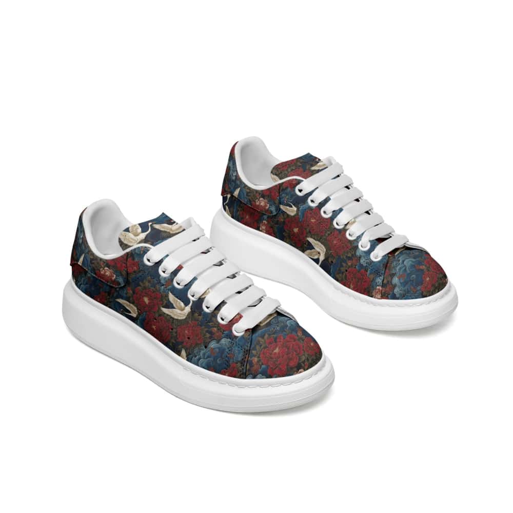 Low-Top Oversized Vegan Leather Sneakers | Ethical Style