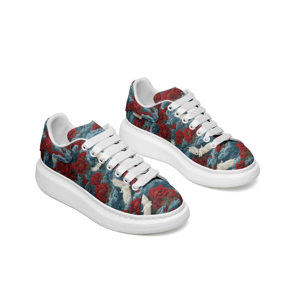 Low-Top Oversized Vegan Leather Sneakers | Ethical Style
