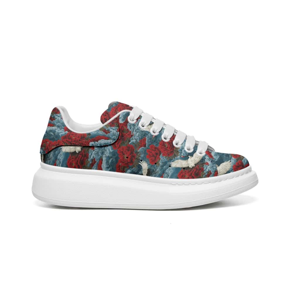 Low-Top Oversized Vegan Leather Sneakers | Ethical Style