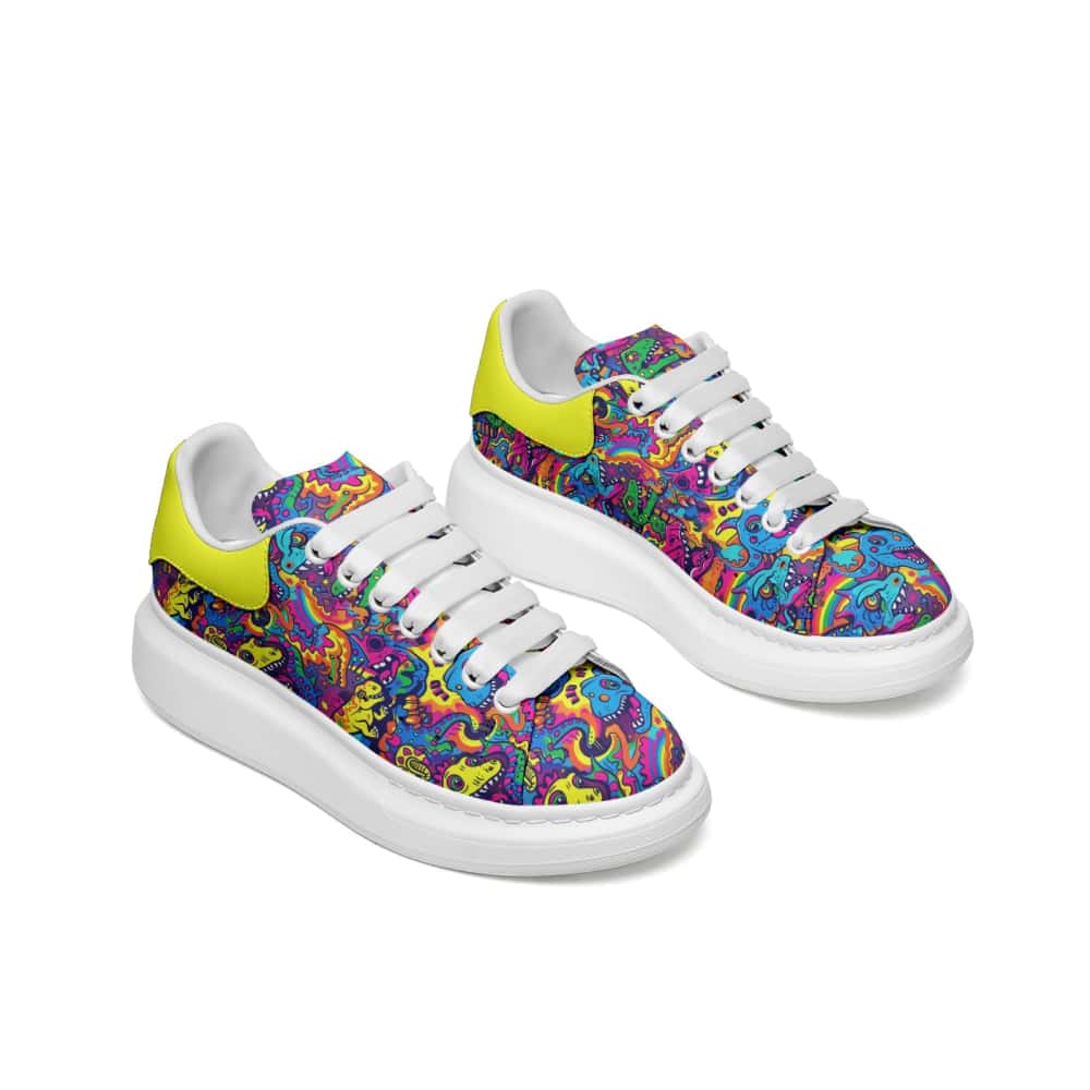 Low-Top Oversized Vegan Leather Sneakers | Ethical Style