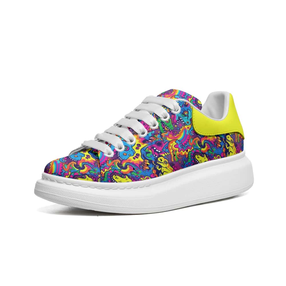 Low-Top Oversized Vegan Leather Sneakers | Ethical Style