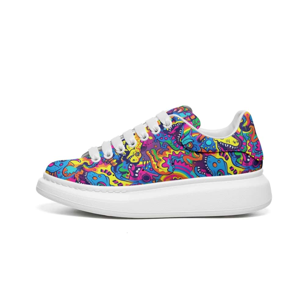 Low-Top Oversized Vegan Leather Sneakers | Ethical Style