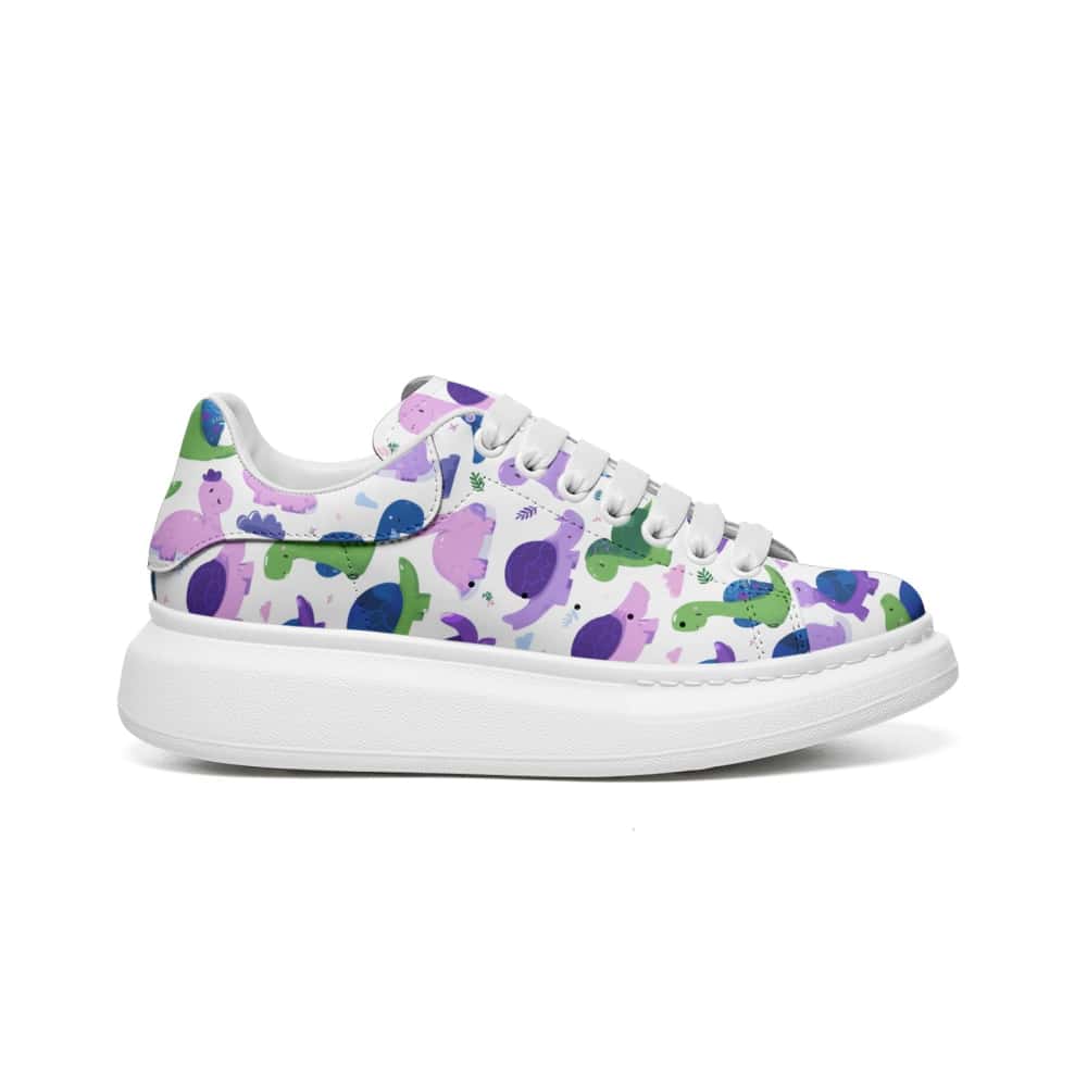 Low-Top Oversized Vegan Leather Sneakers | Ethical Style