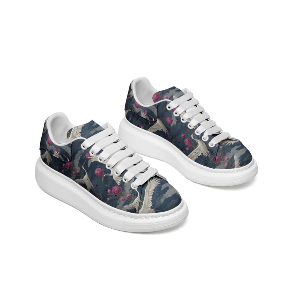 Low-Top Oversized Vegan Leather Sneakers | Ethical Style