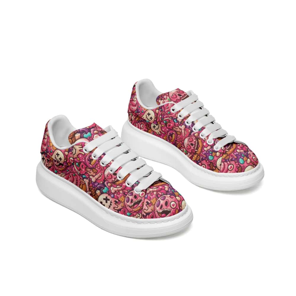 Low-Top Oversized Vegan Leather Sneakers | Ethical Style