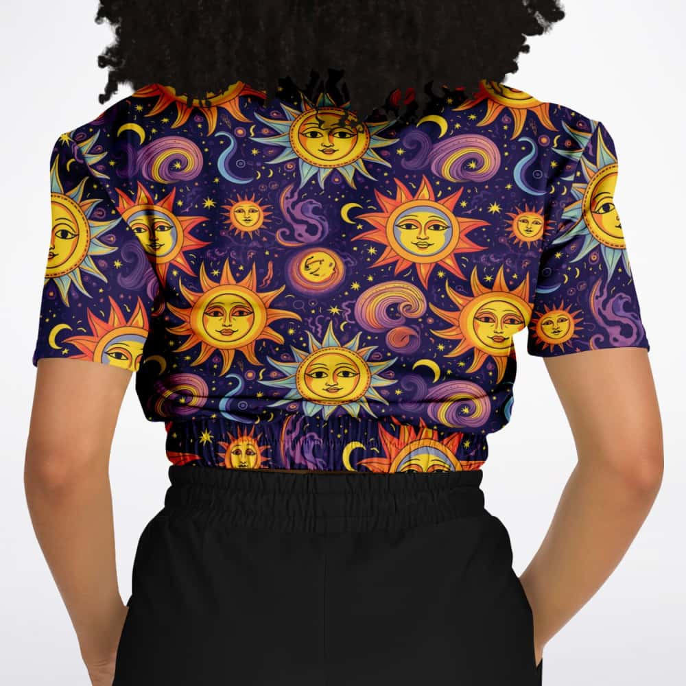 Athletic Cropped Short Sleeve Sweatshirt | Ethical Style