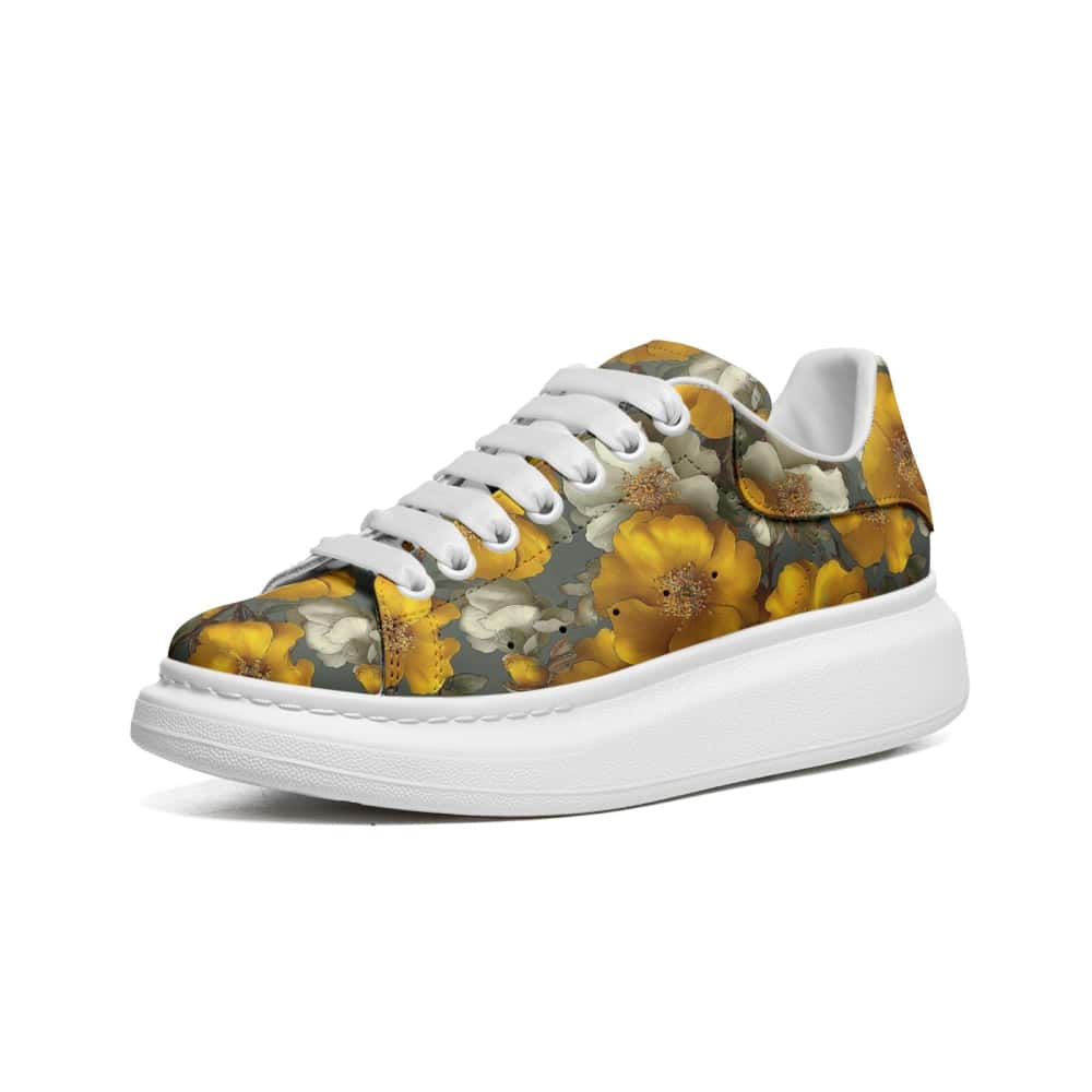 Low-Top Oversized Vegan Leather Sneakers | Ethical Style