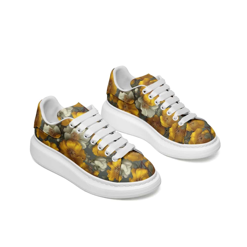Low-Top Oversized Vegan Leather Sneakers | Ethical Style