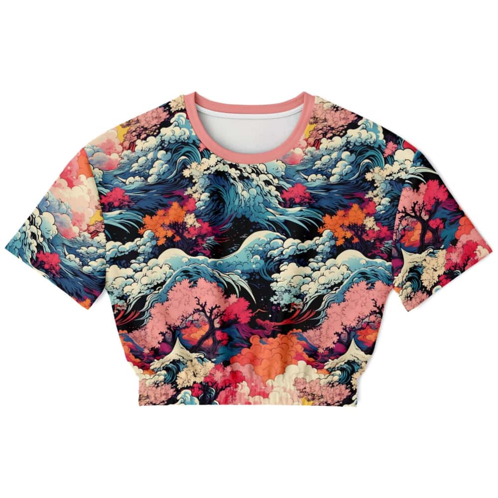 Athletic Cropped Short Sleeve Sweatshirt | Ethical Style