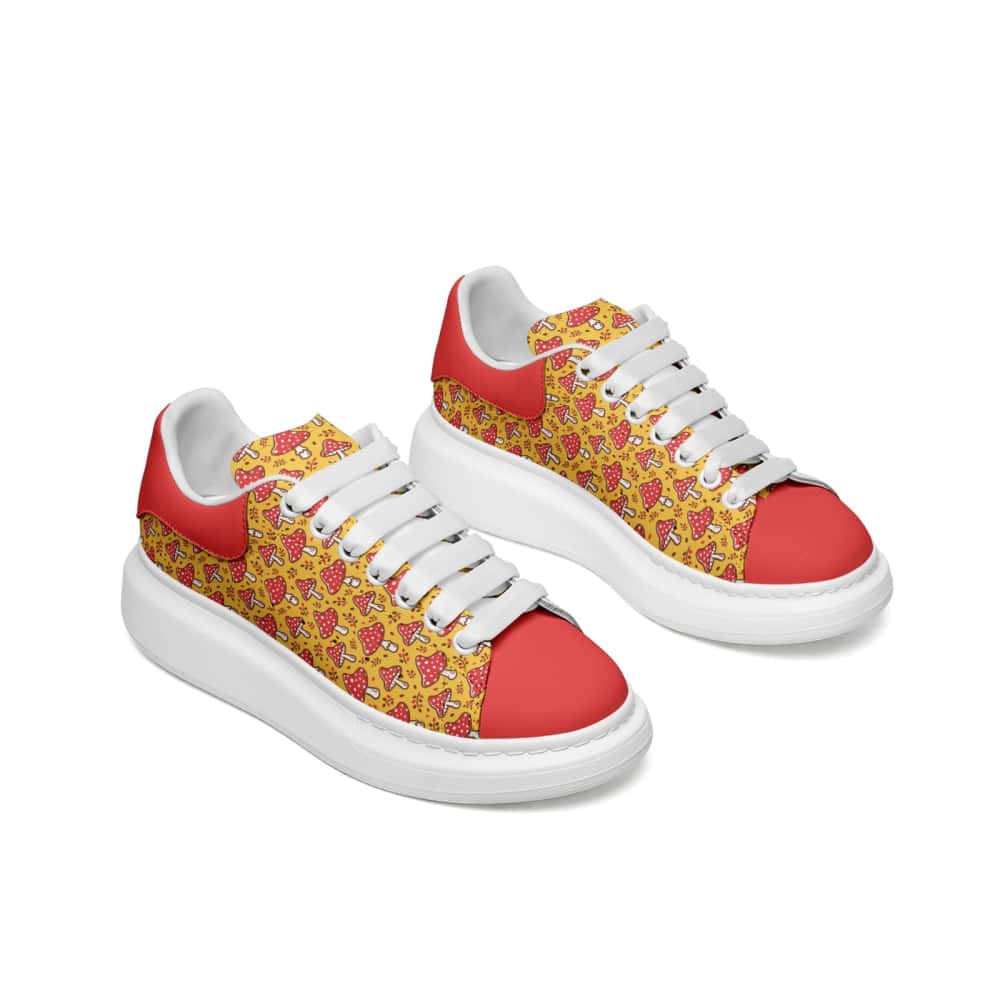 Low-Top Oversized Vegan Leather Sneakers | Ethical Style