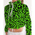 Bright Green Leopard Print Cropped Windbreaker - $64.99