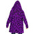 Electric Purple Leopard Print Microfleee Cloak - $119.99