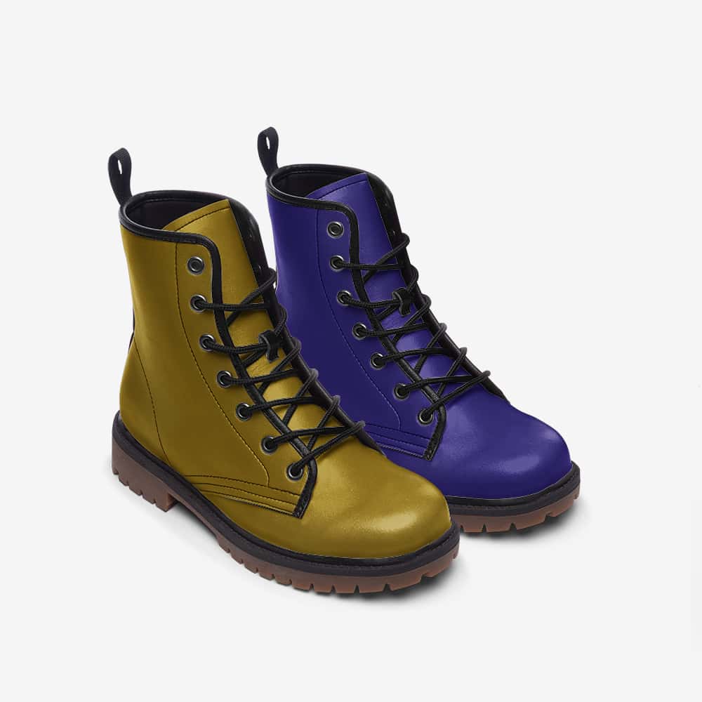 Mismatched Vegan Leather Boots | Ethical Style