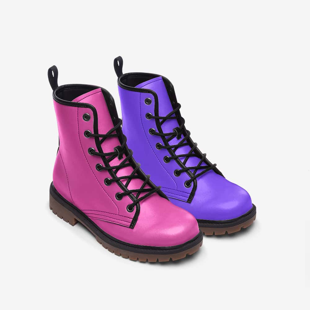 Mismatched Vegan Leather Boots | Ethical Style
